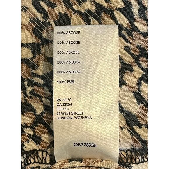 Free People Black Brown French Quarter Print Ruffle Wrap Mini Dress Sz XS - Picture 11 of 13